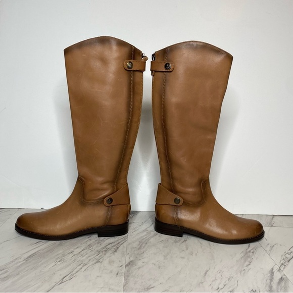 Sam Edelman Mikala Brown Leather Riding Boot 6 1/2 M - Picture 7 of 14